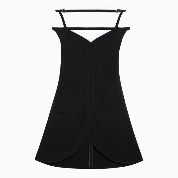 Sleek and Sophisticated Black Mini Dress - SS24 Collection - Picture 1 of 2